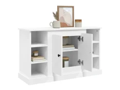 Aparador de madera contrachapada blanco 100x35,5x60 cm ES77857