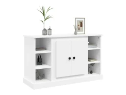 Aparador de madera contrachapada blanco 100x35,5x60 cm ES77857