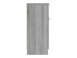 Aparador de madera contrachapada gris Sonoma 30x30x70 cm