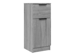 Aparador de madera contrachapada gris Sonoma 30x30x70 cm