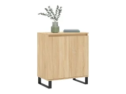 Aparador de madera contrachapada roble Sonoma 60x35x70 cm ES82476