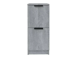 Aparador de madera contrachapada gris Sonoma 30x30x70 cm