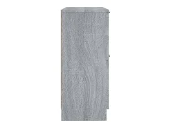 Aparador de madera contrachapada gris Sonoma 30x30x70 cm