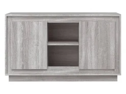 Aparador de madera contrachapada gris Sonoma 102x35x60 cm