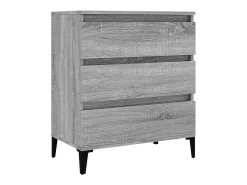 Aparador de madera contrachapada gris Sonoma 60x35x70 cm