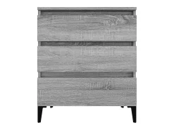 Aparador de madera contrachapada gris Sonoma 60x35x70 cm