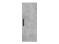Aparador de madera contrachapada gris hormigón 34,5x34x180 cm