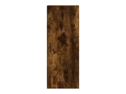 Aparador de madera contrachapada roble ahumado 34,5x34x180 cm