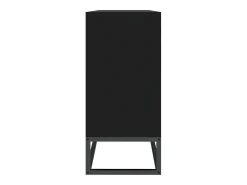 Aparador de madera contrachapada negro 105x30x65 cm ES962661