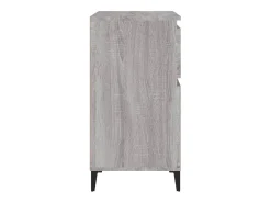 Aparador de madera contrachapada gris Sonoma 60x35x70 cm