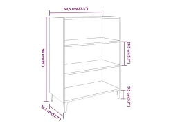 Aparador de madera contrachapada roble Sonoma 69,5x32,5x90 cm
