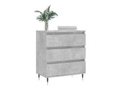 Aparador de madera contrachapada gris hormigón 60x35x70 cm ES48793