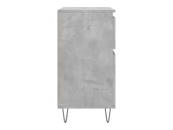 Aparador de madera contrachapada gris hormigón 60x35x70 cm