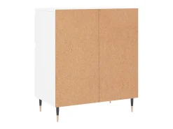 Aparador de madera contrachapada blanco 60x35x70 cm