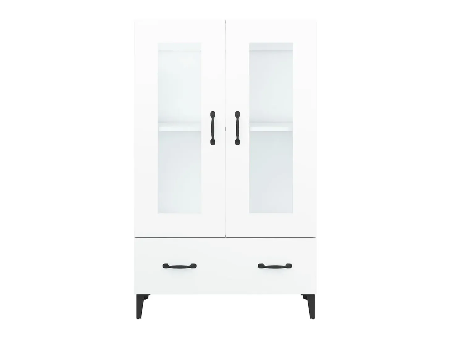 Aparador de madera contrachapada blanco 70x31x115 cm ES44698