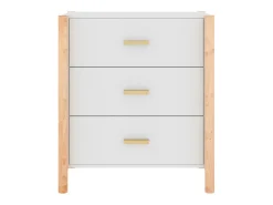 Aparador de madera contrachapada blanco 62x38x70 cm ES37201