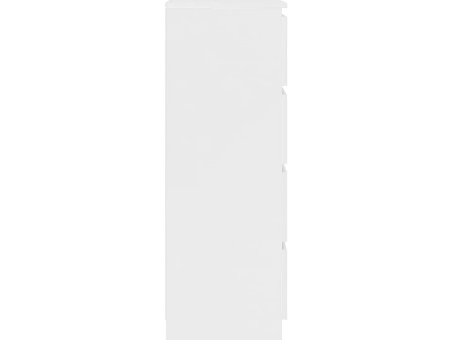 Aparador de madera contrachapada blanco 60x35x98,5 cm ES85725