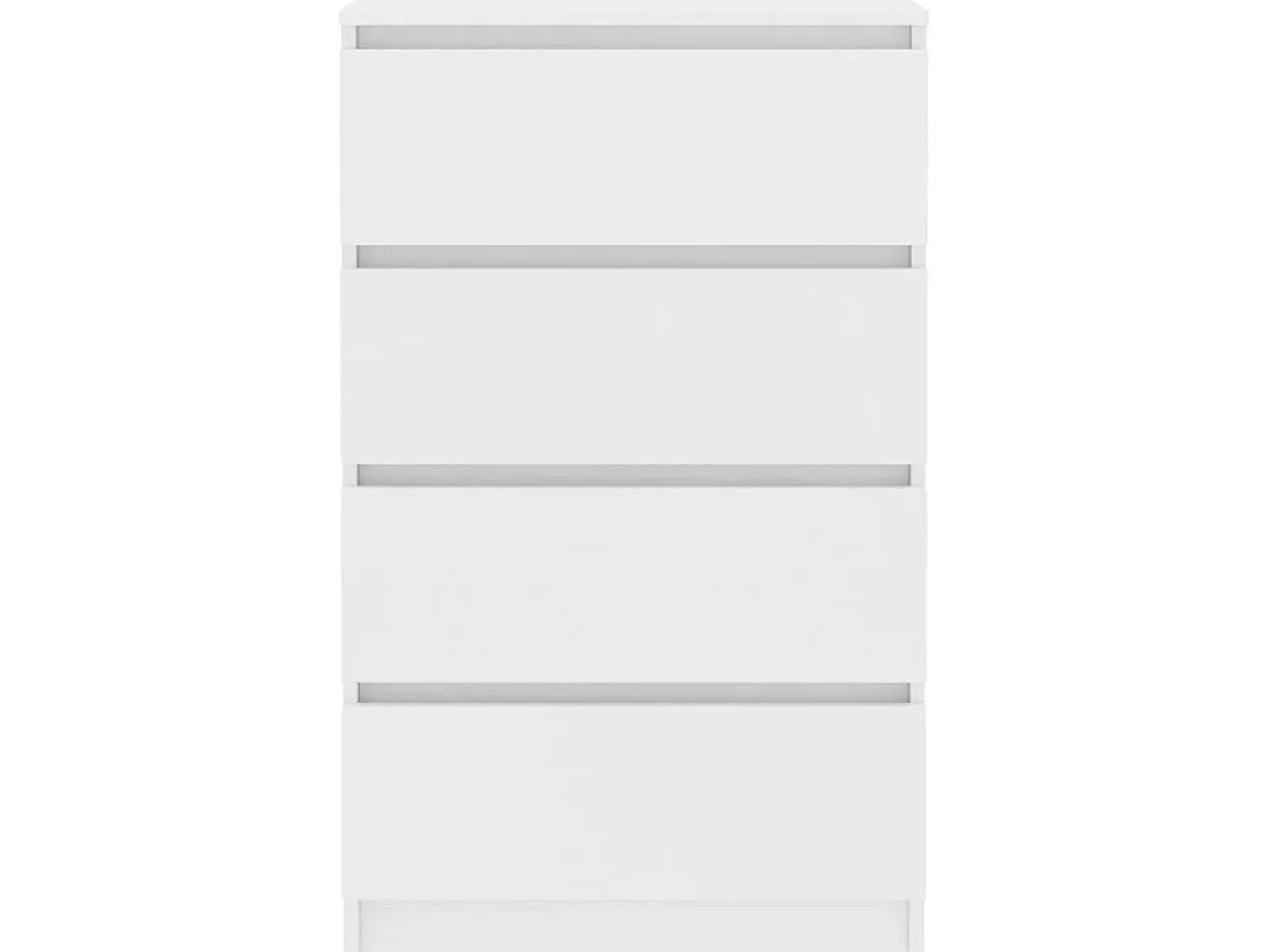 Aparador de madera contrachapada blanco 60x35x98,5 cm ES85725