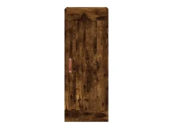 Aparador de madera contrachapada roble ahumado 34,5x34x180 cm
