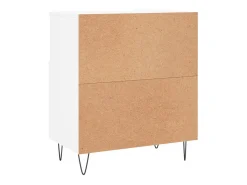Aparador de madera contrachapada blanco 60x35x70 cm