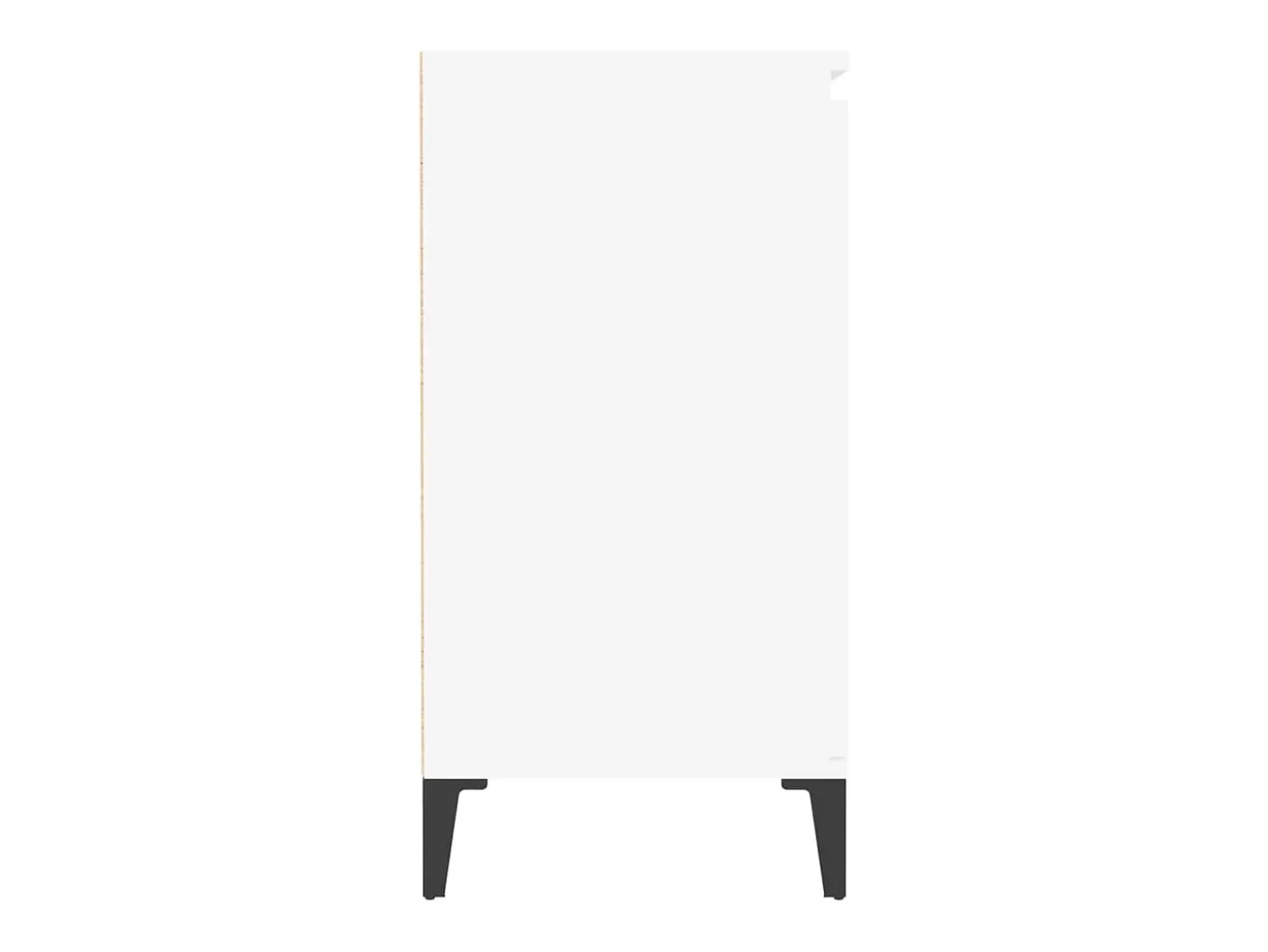Aparador de madera contrachapada blanco 60x35x70 cm