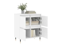 Aparador de madera contrachapada blanco 60x35x70 cm ES38420