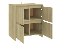 Aparador de madera contrachapada roble Sonoma 70x41x75 cm
