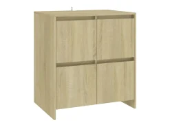 Aparador de madera contrachapada roble Sonoma 70x41x75 cm