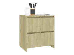 Aparador de madera contrachapada roble Sonoma 70x41x75 cm
