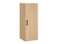Aparador de madera contrachapada roble Sonoma 34,5x34x180 cm ES72736