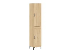 Aparador de madera contrachapada roble Sonoma 34,5x34x180 cm ES72736