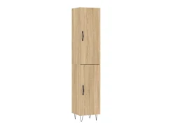 Aparador de madera contrachapada roble Sonoma 34,5x34x180 cm ES78091