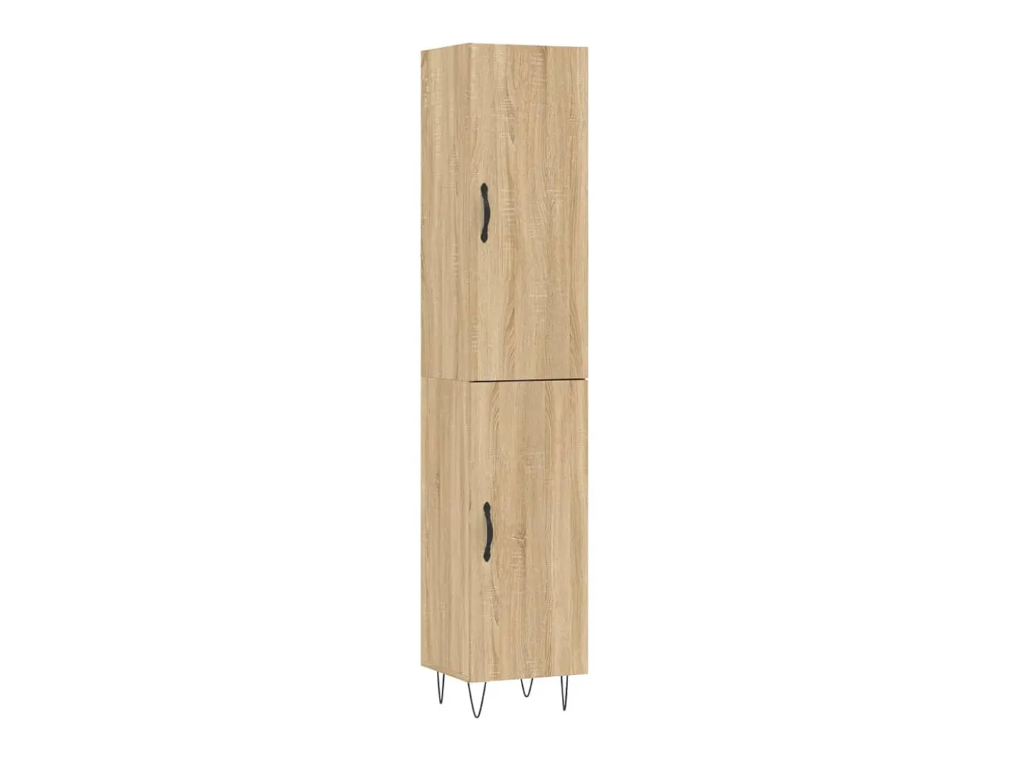Aparador de madera contrachapada roble Sonoma 34,5x34x180 cm ES78091