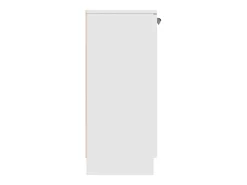 Aparador de madera contrachapada blanco 60x30x70 cm