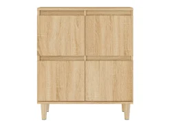 Aparador de madera contrachapada roble Sonoma 60x35x70 cm