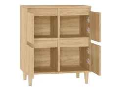 Aparador de madera contrachapada roble Sonoma 60x35x70 cm