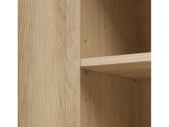 Aparador de madera de 150 x 40 x 80 cm, 4 puertas, diseño ondulado, mueble moderno para salón/dormitorio