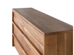 Aparador de madera de acacia teñida natural