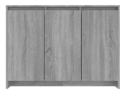 Aparador de madera de ingeniería gris Sonoma 102x33x75 cm