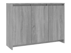 Aparador de madera de ingeniería gris Sonoma 102x33x75 cm