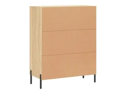 Aparador de madera de ingeniería roble Sonoma 69,5x34x90 cm