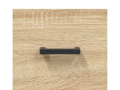 Aparador de madera de ingeniería roble Sonoma 69,5x34x90 cm
