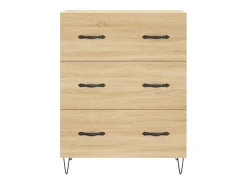 Aparador de madera de ingeniería roble Sonoma 69,5x34x90 cm