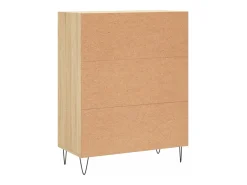 Aparador de madera de ingeniería roble Sonoma 69,5x34x90 cm