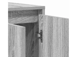 Aparador de madera de ingeniería gris Sonoma 120 x 41 x 75 cm