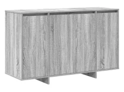Aparador de madera de ingeniería gris Sonoma 120 x 41 x 75 cm