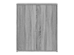 Aparador de madera de ingeniería gris Sonoma 60x31x70 cm