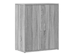 Aparador de madera de ingeniería gris Sonoma 60x31x70 cm