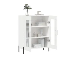 Aparador de madera de ingeniería blanco 69,5x34x90 cm ES89065
