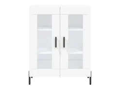 Aparador de madera de ingeniería blanco 69,5x34x90 cm ES89065